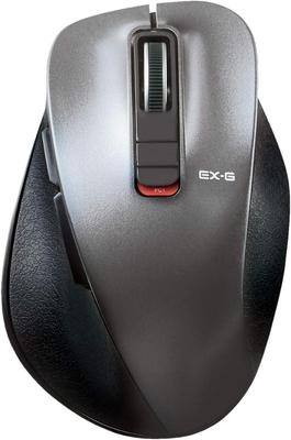 Elecom Mouse Sem Fio Bluetooth EX-G, Grip Ultrassilencioso, Design de 5 Botões, Emparelhamento Múltiplo, Tamanho M, Gunmetal, M-XGM15BBSGM/EC