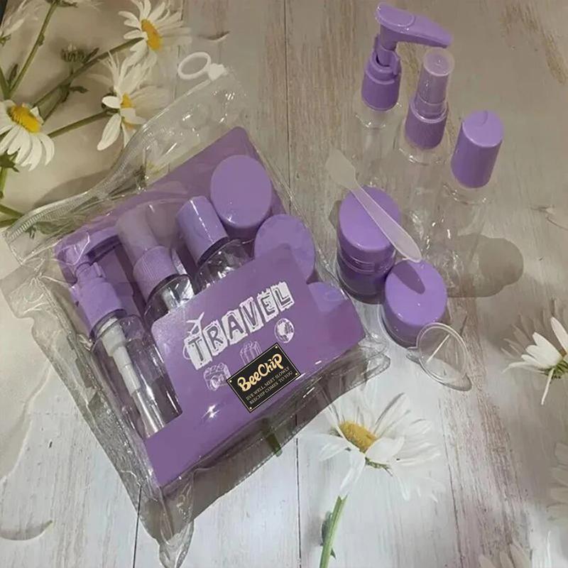 

Набор из 6 шт., набор с разделенными бутылками, косметический лосьон, шампунь, гель для ванны, зубная паста, костюм для путешествий, портативный водонепроницаемый уплотнитель, дорожные принадлежности Plastic