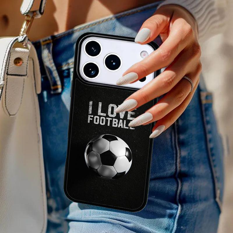 Football Phone Case For iPhone 17 Air 14 15 13 12 Max Cover For Apple 14 15 16 16e 11 Pro Max Plus Coque