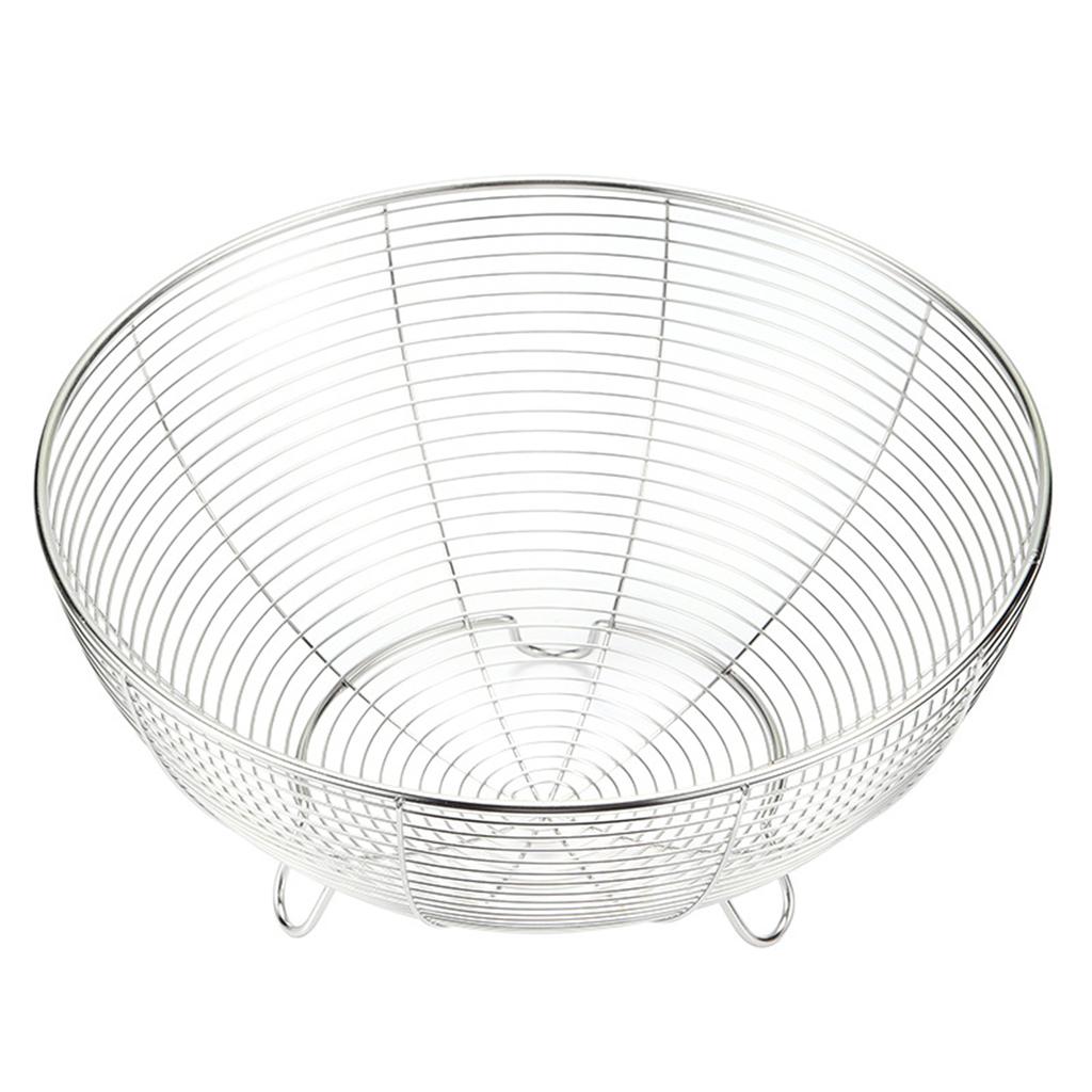 Multipurpose Stainless Steel Wire Baskets For Fruits And Vegetables Elegant Metal Storage Bowl For Kitchen Organization