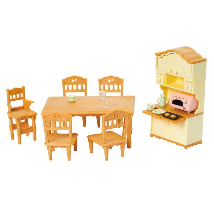 [Sylvanian]5340-Столовый гарнитур с детским стульчиком — фото 2