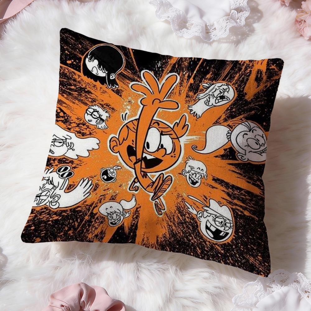 The L-Loud House Cushion Cover Premium Comfort Reversible Pillow Cove -Two In One Design for Any Room & Car Interior