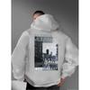 Unisex Oversized Hooded Sweatshirt With Bold Back Print Urban Streetwear Winter Casual Top