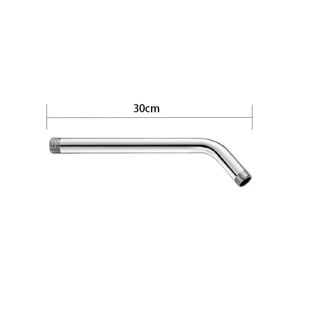 Stainless Steel Shower Head Extension Arm Wall Mounted Tube Rainfall Shower Head Arm for Bathroom Home Accessories
