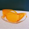 Cool anti-splash and dustproof glasses, transparent large-frame trendy personalized glasses for men and women, stylish protective goggles and