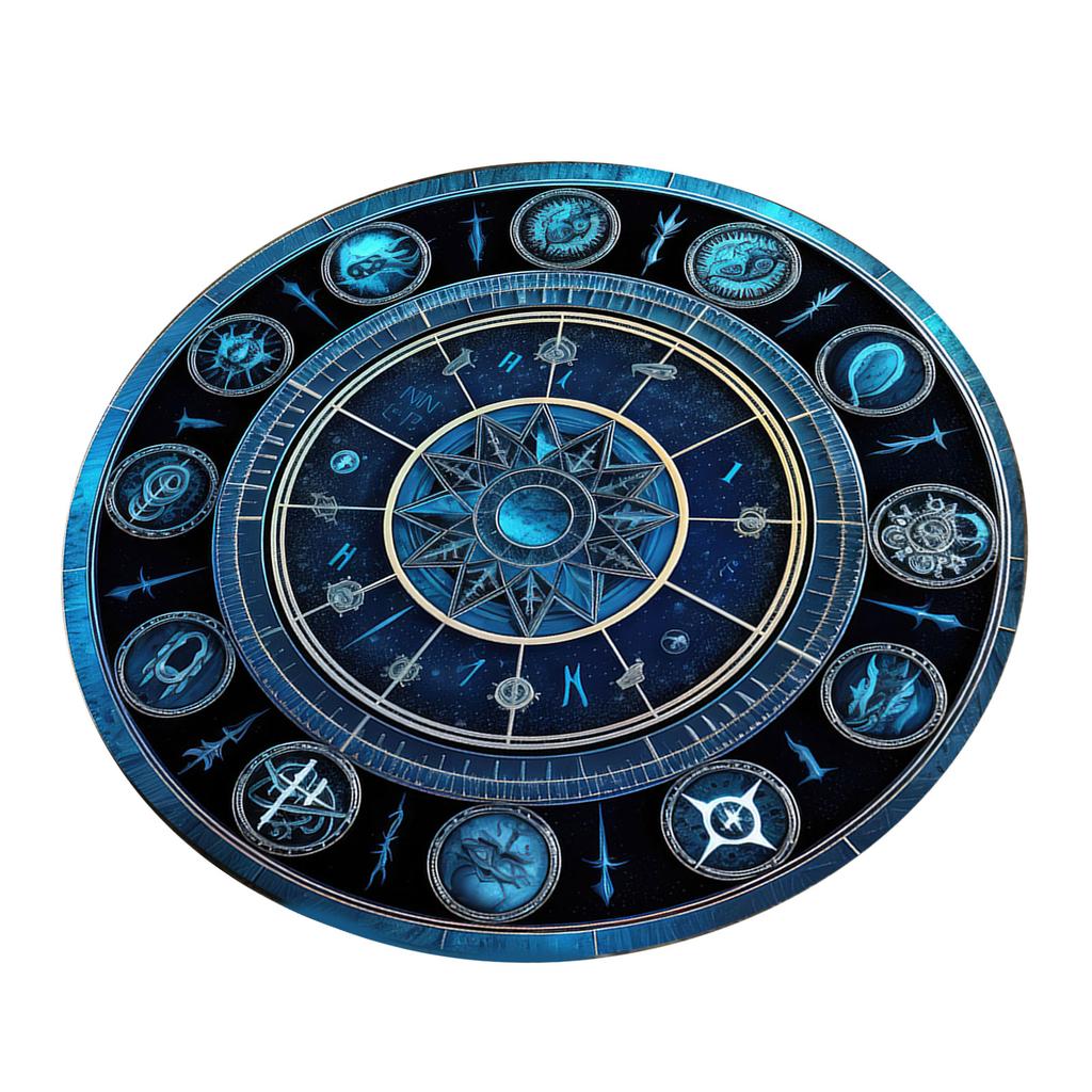 Divinations Mat Constellation Pattern Altars Tarots Card Pad Astrology Pendulums Chart Mat for Divinations Energy Healings