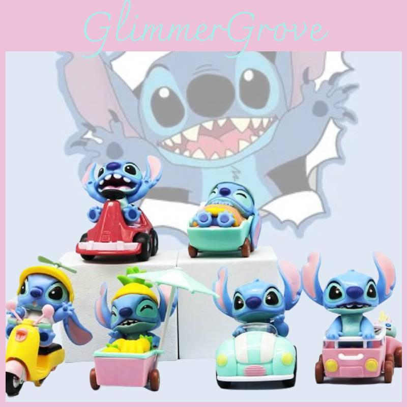Delightful Pvc Stitch Figurine Set Including 6 Distinctive Characters From The Beloved Anime Series