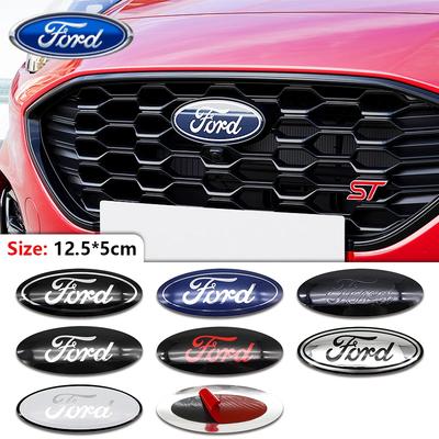 Adesivo de Carro Ford Emblema de Alumínio para Carro 12,5x5cm para Ford Ranger Explorer Focus 3 Fiesta Fusion Escape Kuga Transit Edge Mondeo Fro