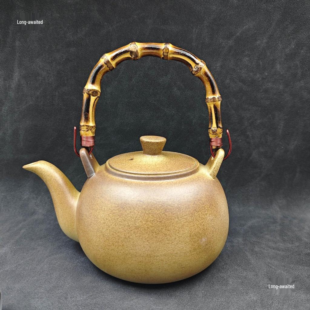 Bamboo Root Handle for Japanese Teapot and Ceramic Tea Set Accessories