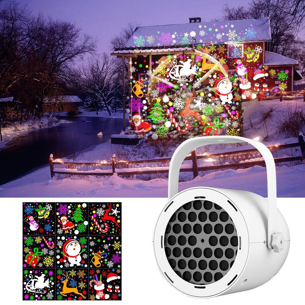 Clear Patterns Christmas Projector Lights Snowflake Projector Light  For Christmas Decorations
