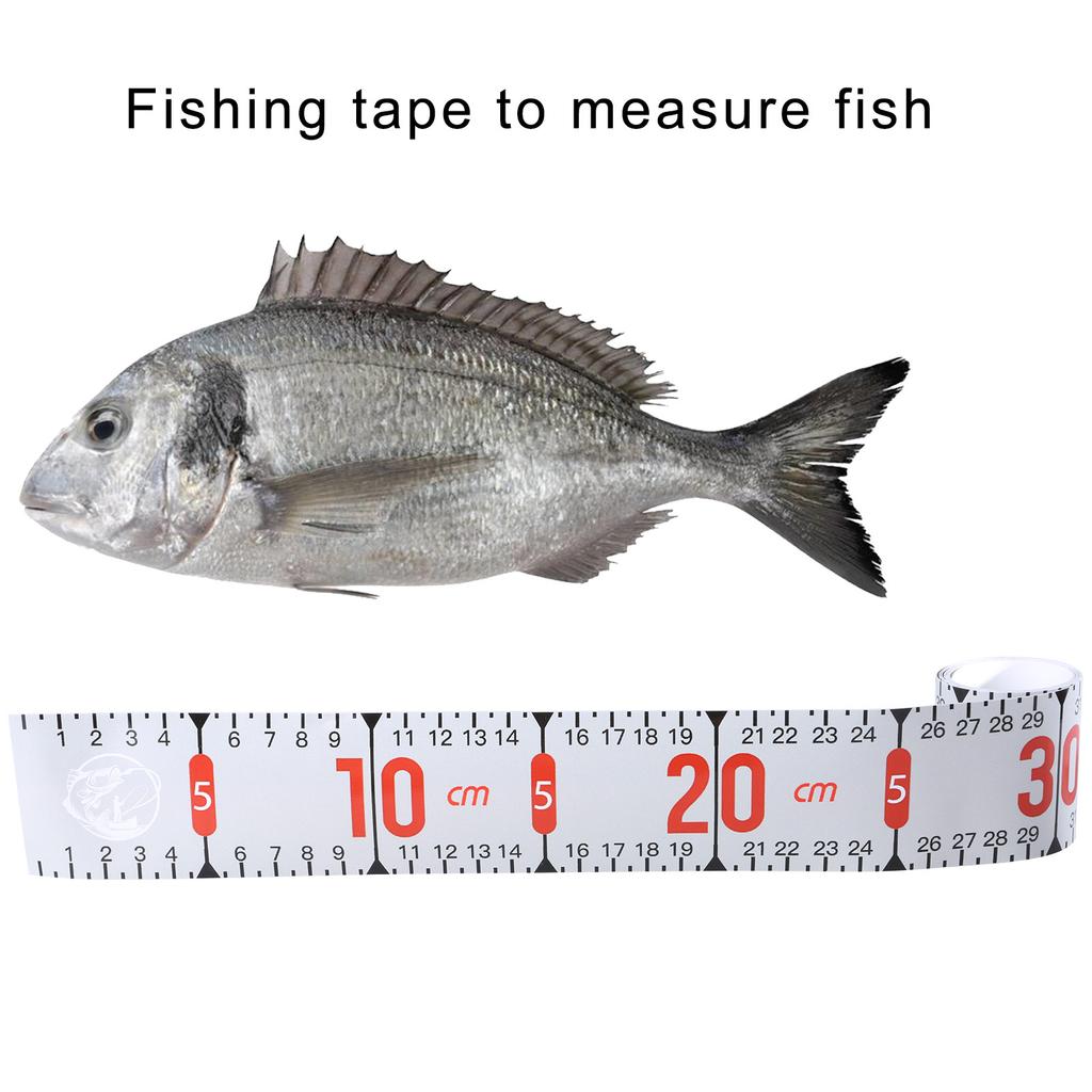 Sticker Tape for Boats Kayak Fishing Fish Measuring Device Fishing Ruler Adhesive Fish Ruler 51Inch Fish Measuring Tape