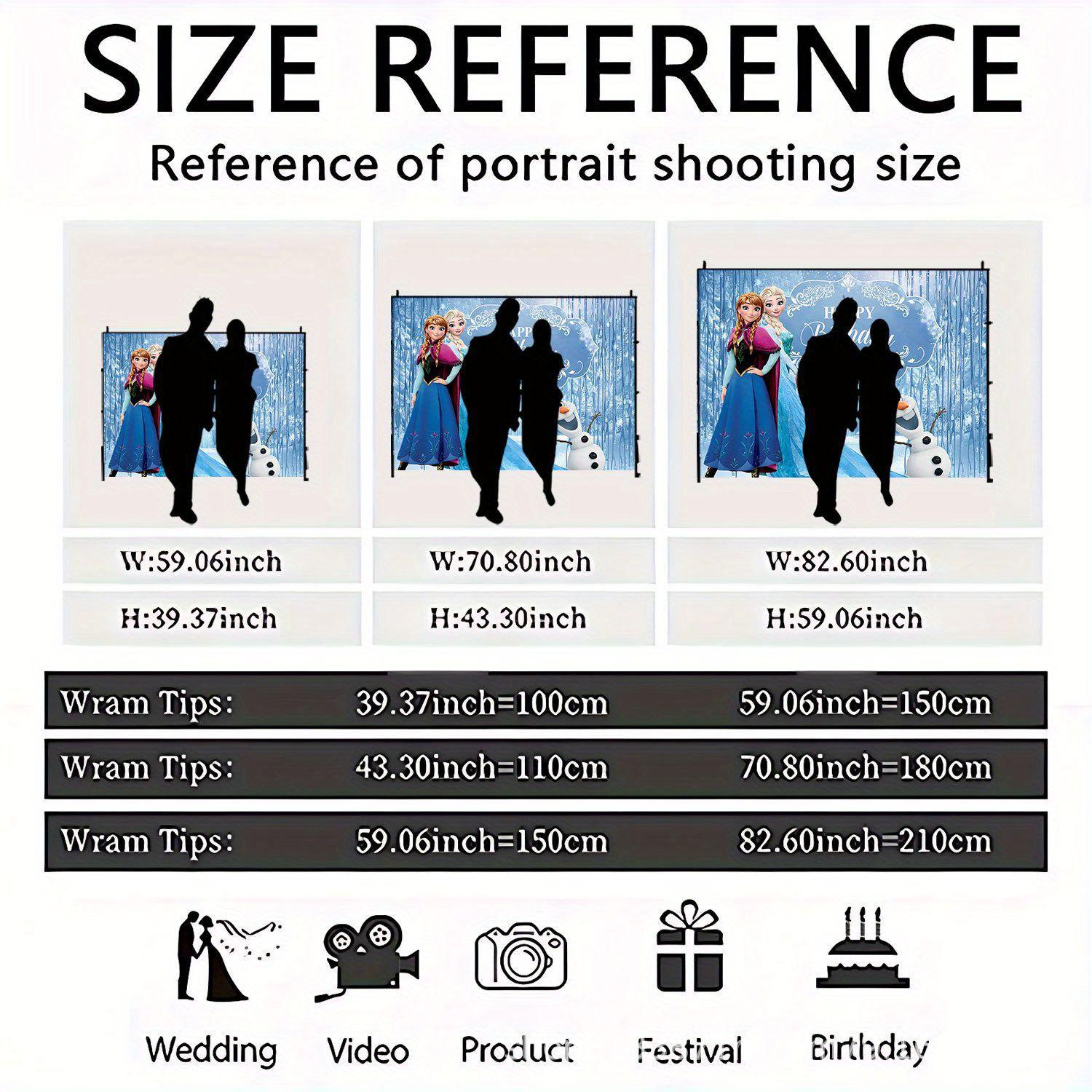 

Ice and Snow Themed Birthday Backdrop for Photos - Perfect Party Decoration for Kids