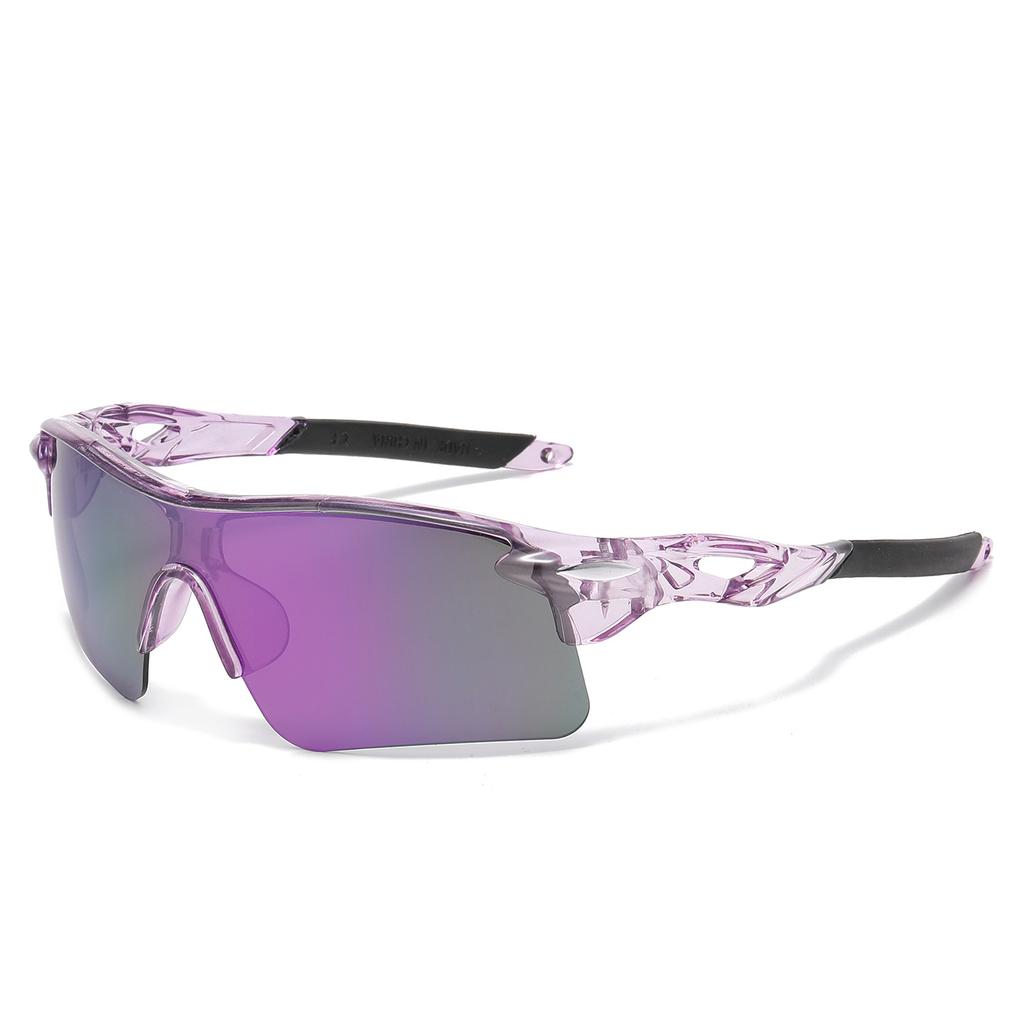 Cross Border New Sports Sunglasses European American Colorful Cycling Glasses Men's Women's Outdoor Windproof Fashion Trend