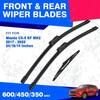 For Mazda CX-5 MK2 CX5 CX 5 KF 2017 -  Front Rear Windshield Windscreen Wiper Blades Set Window Wipers 2018