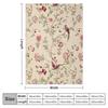 Laura Ashley Flowers Brids Throw Blanket Heavy Luxury St Thermal Blankets