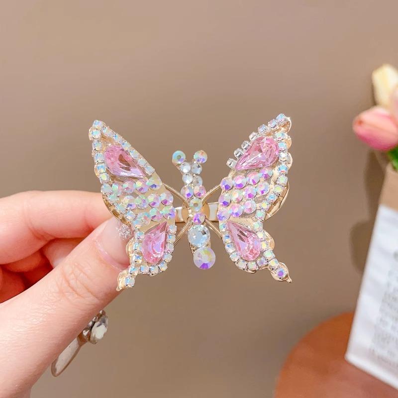 Urocze spinki do włosów z motylkami w stylu Mori dla dziewczynek