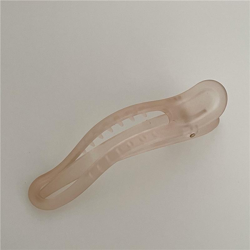 New Vintage Duckbill Hair Clamp Semi Opaque Matte Ins Trendy Summer Accessory