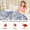 Plush Electric Blanket Winter Warm Blankets 10-Hour Auto Shut Off 6 Heating Levels Fast Warming for Cozy Comfort Two People Bedding Sofa Thin Quilt