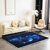 3D Dragon Galaxy Area Rug - Blue Outer Space Carpet for Bedroom & Living Room, Non-Slip Fleece Floor Mat, Fantasy Home Decor