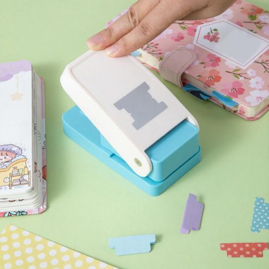 Index Tag Label Hole Punch Kids Adults Beginner DIY Scrapbook Paper Shape Puncher Decorative Arts Crafts Scrapbooking Handcraft Tool