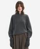 BELIER (W) Alpaca Balloon Zip-Up - Grey