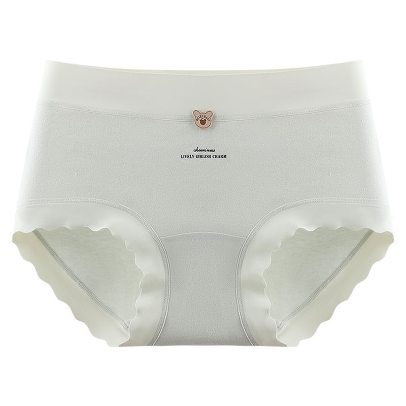 Girl Spring and Autumn New Little Bear 10A Antibacterial No Trace Extension Crotch High Elastic Soft Briefs