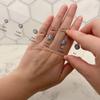 1/3Pcs Rhinestone Measuring Ruler Transparent Acrylic Round Oval Square Rhinestone Size Measurement Ruler Reference Template Jewelry Guide Ruler