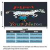 1PC Pippi Longstocking Custom Name Patterned Flannel Blanket Suitable For All Seasons for Home Decor Warmth and Comfort Gifts Holiday Present