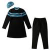 Plus Size Women Muslim Muslimah Swimwear Full Coverage Women Swimming Suit Conservative Highly Elastic Comfortable 3 Pieces Beachwear 3XL-8XL