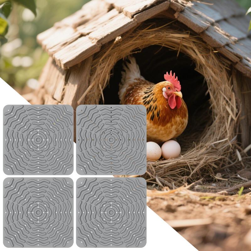 Nesting Pads For Chicken Coop Egg Laying Nesting Pads 4X Washable Silicone Soft Elastic Bedding For Laying Roosting Brooder