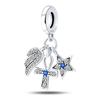 925 Silver Nossa Senhora Aparecida Dangle Cross Charms Pendants Fit Qikaola Bracelets DIY Jewelry For Women