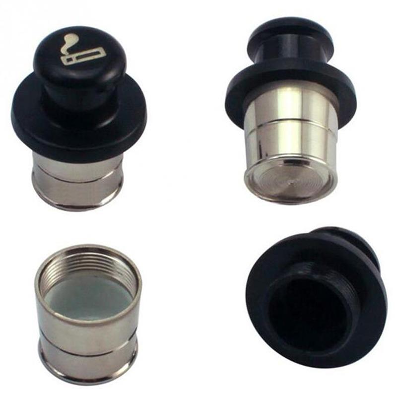 Car Cigarette Lighter Hidden Diversion Insert Pill Box Secret Stash Container-Safe Storage Case Clipper Gadgets For Men