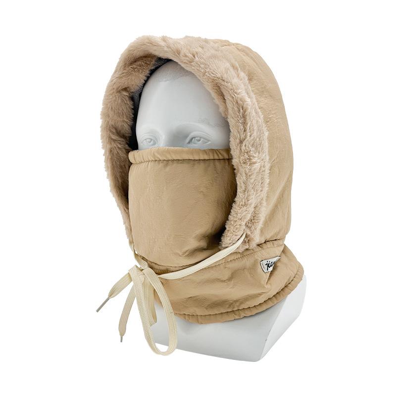 Spot winter windproof ear caps, men's and women's scarves, integrated fleece thick outdoor cycling masks, warm hats