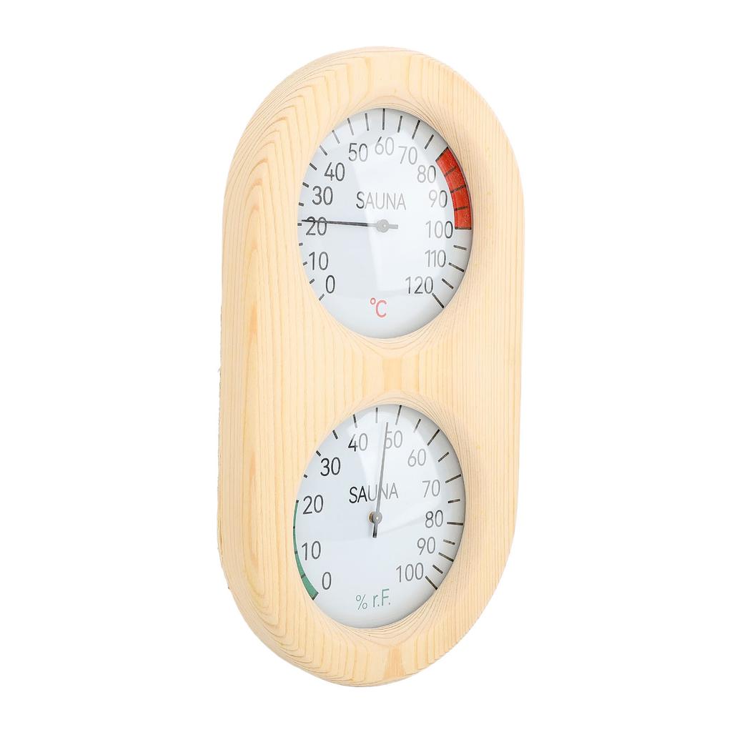 Sauna Hygrometer Thermometer Gauge, Sauna Room Thermometer Hygrometer, Practical, Accurate for Steam Bath