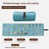 1PC Jewelry Storage Bag Multi Layer Earrings Necklace Organizer Portable Roll Up Design Travel Accessories Pouch