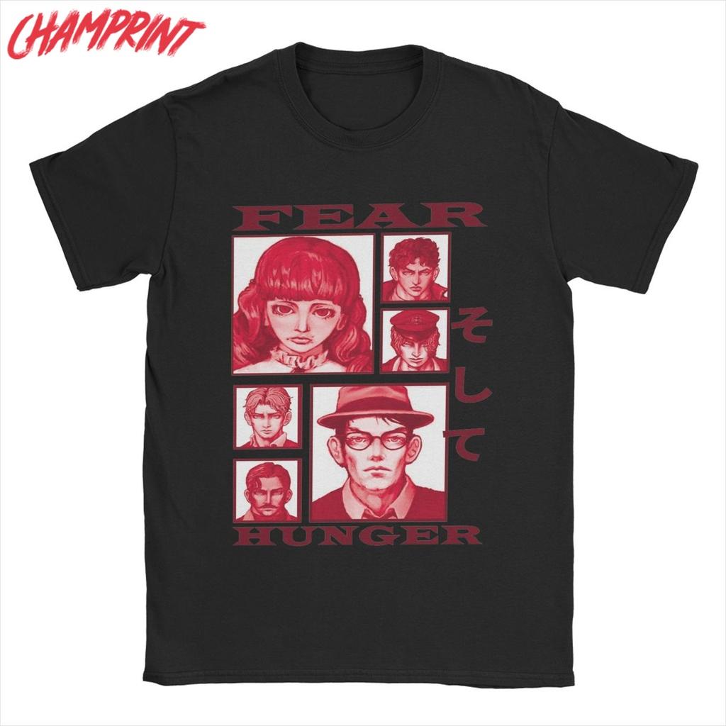 Fear And Hunger Indie Horror Men's T Shirts Funny Tees Short Sleeve Round Collar T-Shirt Pure Cotton Gift Idea Clothing