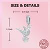 copper Animal Solid Color Hummingbird Bird Pendants Charm Compatible With Authentic Charm Bead Charms Bracelets Women Do It Yourself Jewellery Gift