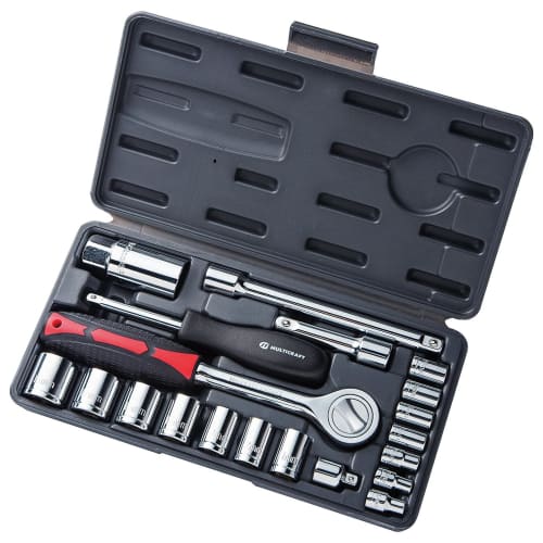 Kakuri Sangyo Multicraft Socket Wrench Tool Set, 21 Pieces, MSR-21, for Automotive and Bicycle Repair