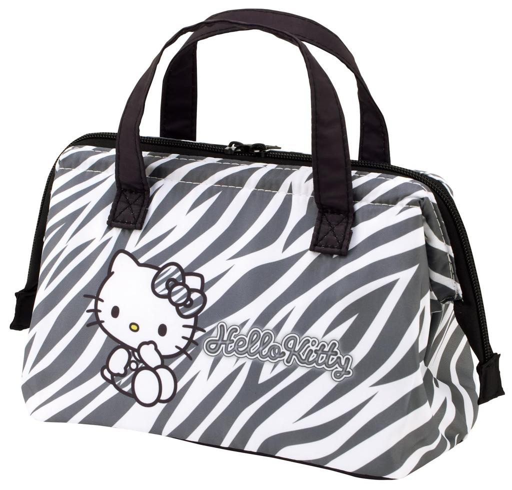 Skater Lunch Clasp Sanrio Hello Kitty Zebra Pattern Bag, Insulated, Closure, Women's, KGA1-A