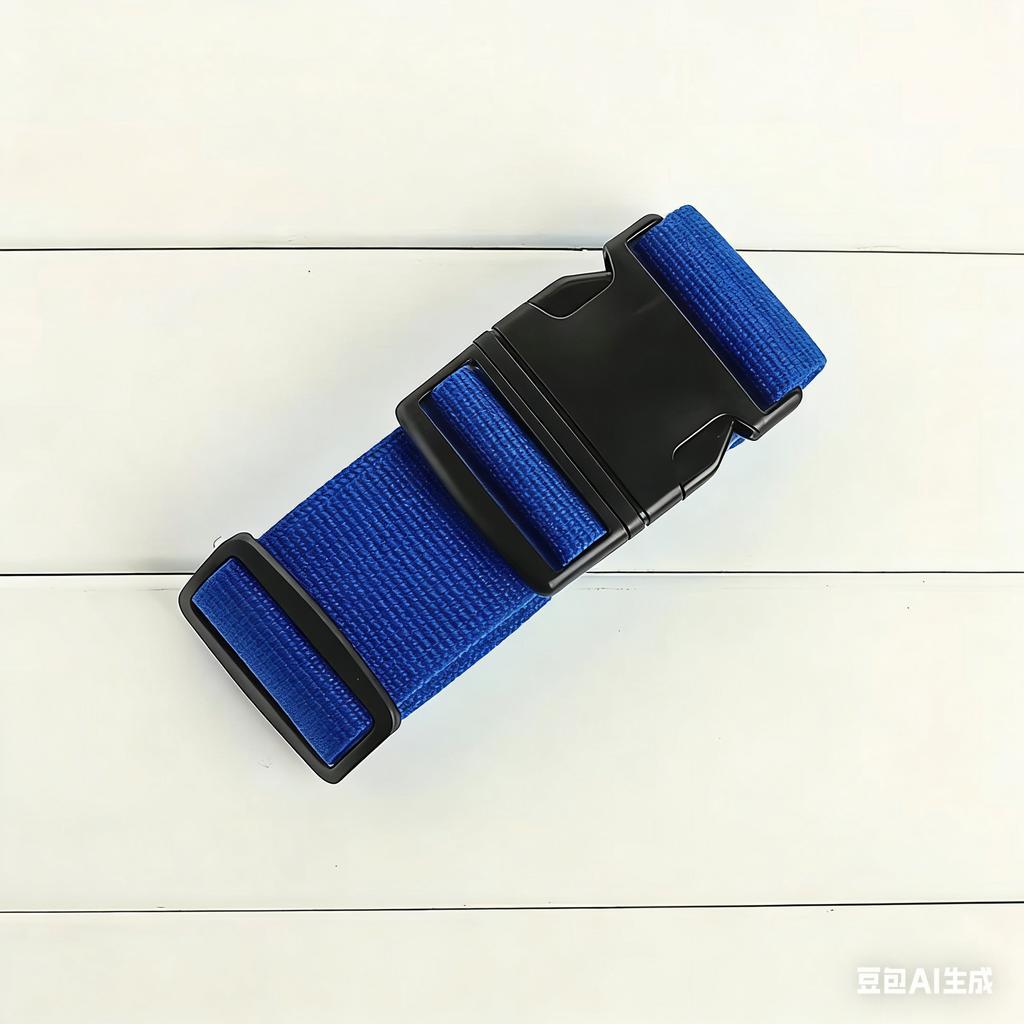 Straight Shaped Luggage Straps for Suitcase, Polyester Luggage Belt with Adjustable Release Buckle Travel Accessory