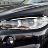 Für BMW X5 F15 X6 F16 2014-2018 Glänzend Schwarz Carbon Auto Front Scheinwerfer Augenbraue Augenlid Verkleidung Aufkleber Abdeckung ABS Dekorativer Rahmen