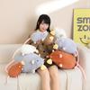 40/70/90cm Pull String Cheese Rat Plush Toy Super Adorable Mouse Plush Toy Gentle Stuffed Animal Birth Date Present Flower Branch Rat Doll