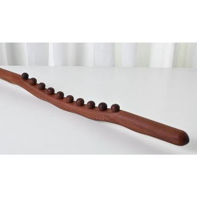 1PC Bastoncino Massaggiatore in Faggio 8 Sfere Massaggiatore per Schiena Ruota Manuale Strumento Massaggio Raschiante Strumento Trattamento SPA Corpo Guarigione Punti di Agopuntura Rilassamento Muscolare