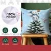 45X45Cm Cartoon Christmas Snowman Pillowcase Bedroom Sofa Cushion Cover 100% Polyester Living Room Cushion Pillowcase Home Decor
