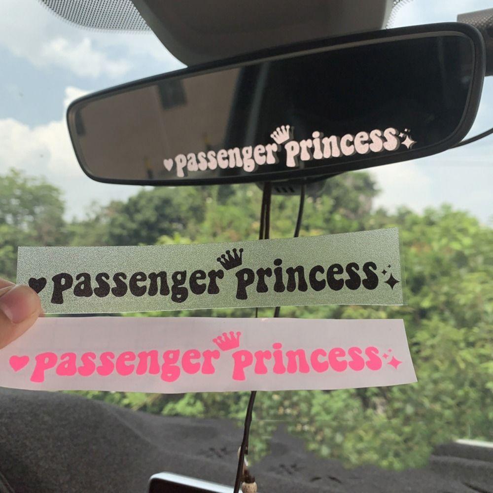 Reflective Passenger Princess Car Stickers  For Car/Laptop/Window/Motorcycle