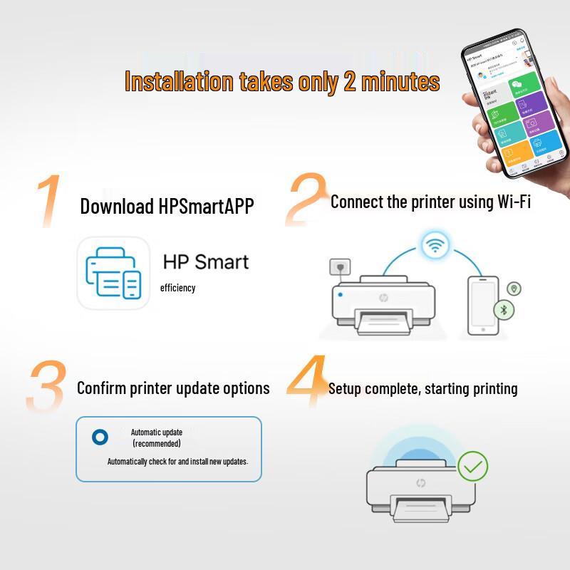 HP Smart Tank All-in-One Wireless Color Ink Tank Printer CN plug (adapter included)
