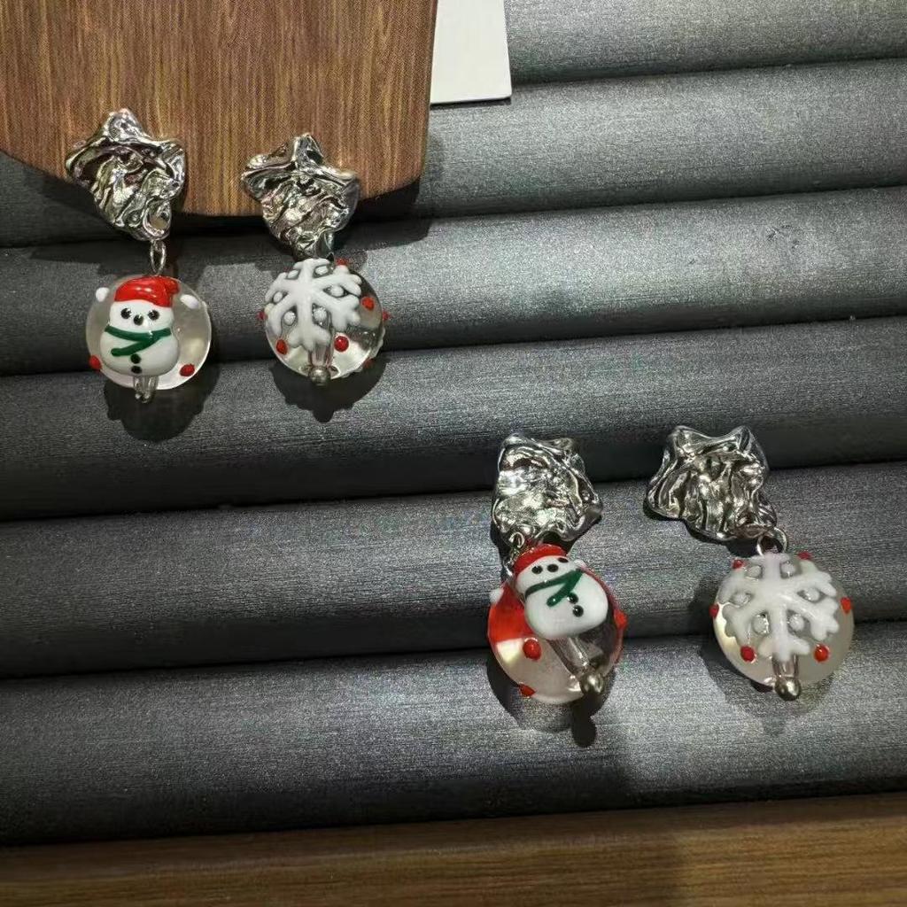 High-End Star Christmas Tree Earrings - 925 Silver Needle