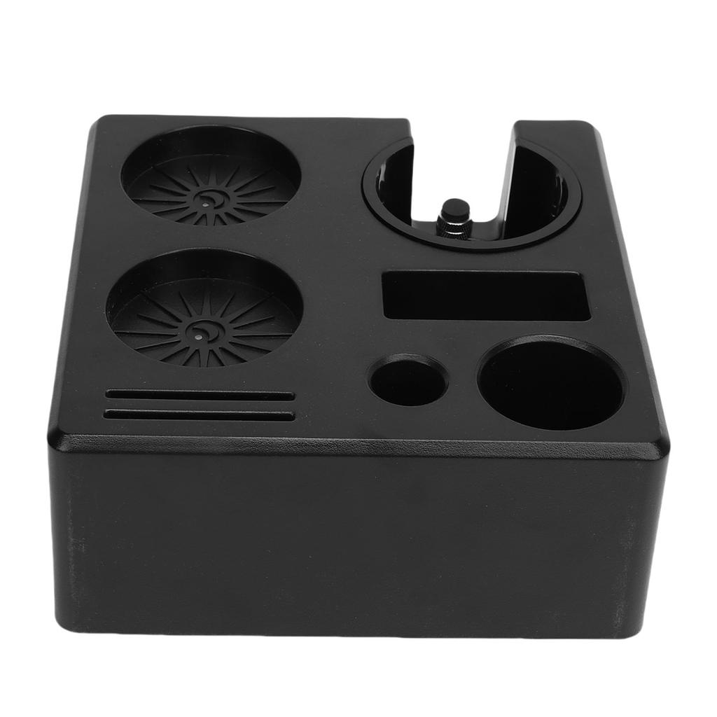 Coffee Tamping Station Organizer ABS Tamper Storage Holder Stand with Drawer for Portafilter Distributor Home Cafe