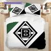 Set Copripiumino Trapuntato con Fantasia Borussia Federe Decorazione per la Casa Regalo di Compleanno (1 * copripiumino + 2 * federa, senza nucleo)