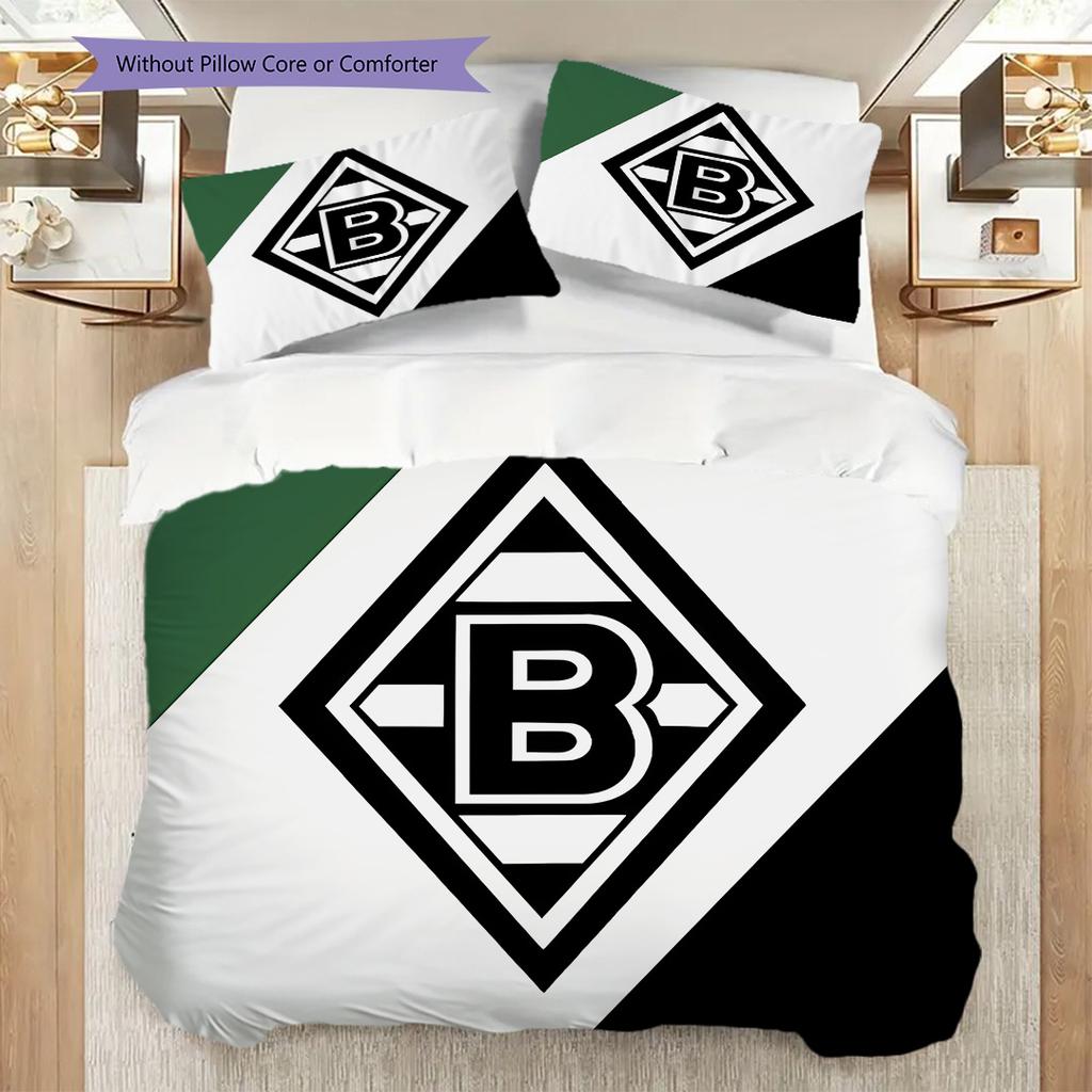 Set Copripiumino Trapuntato con Fantasia Borussia Federe Decorazione per la Casa Regalo di Compleanno (1 * copripiumino + 2 * federa, senza nucleo)